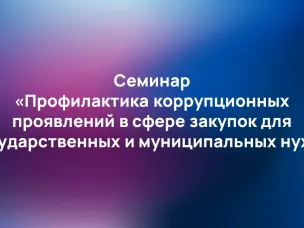 В Нижегородской области прошёл семинар, направленный на профилактику нарушений антикоррупционного законодательства в сфере закупок для государственных и муниципальных нужд